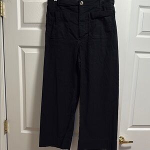 Women's Maeve black Colette pants from Anthropologie